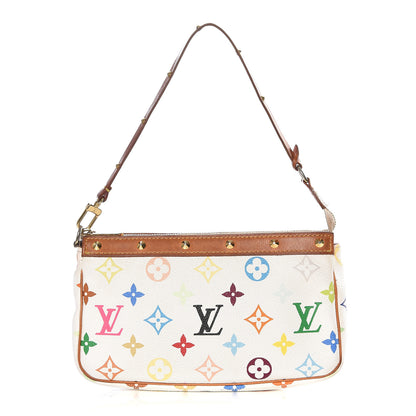 Louis Vuitton Monogram Multicolor Pochette Accessories White 1 of 9
