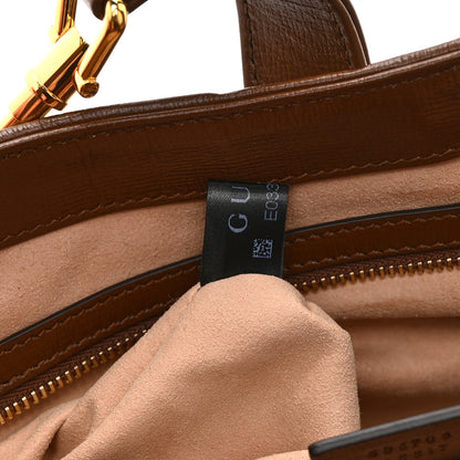 Gucci GG Supreme Monogram Azalea Calfskin Web Small Jackie 1961 Hobo Beige Ebony Brown Sugar 8 of 11