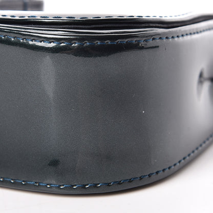 Louis Vuitton Patent Sobe Clutch Blue Nuit 8 of 11