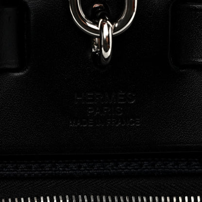 Hermes Military Toile Vache Hunter Herbag Zip Retourne 31 PM Black 7 of 12