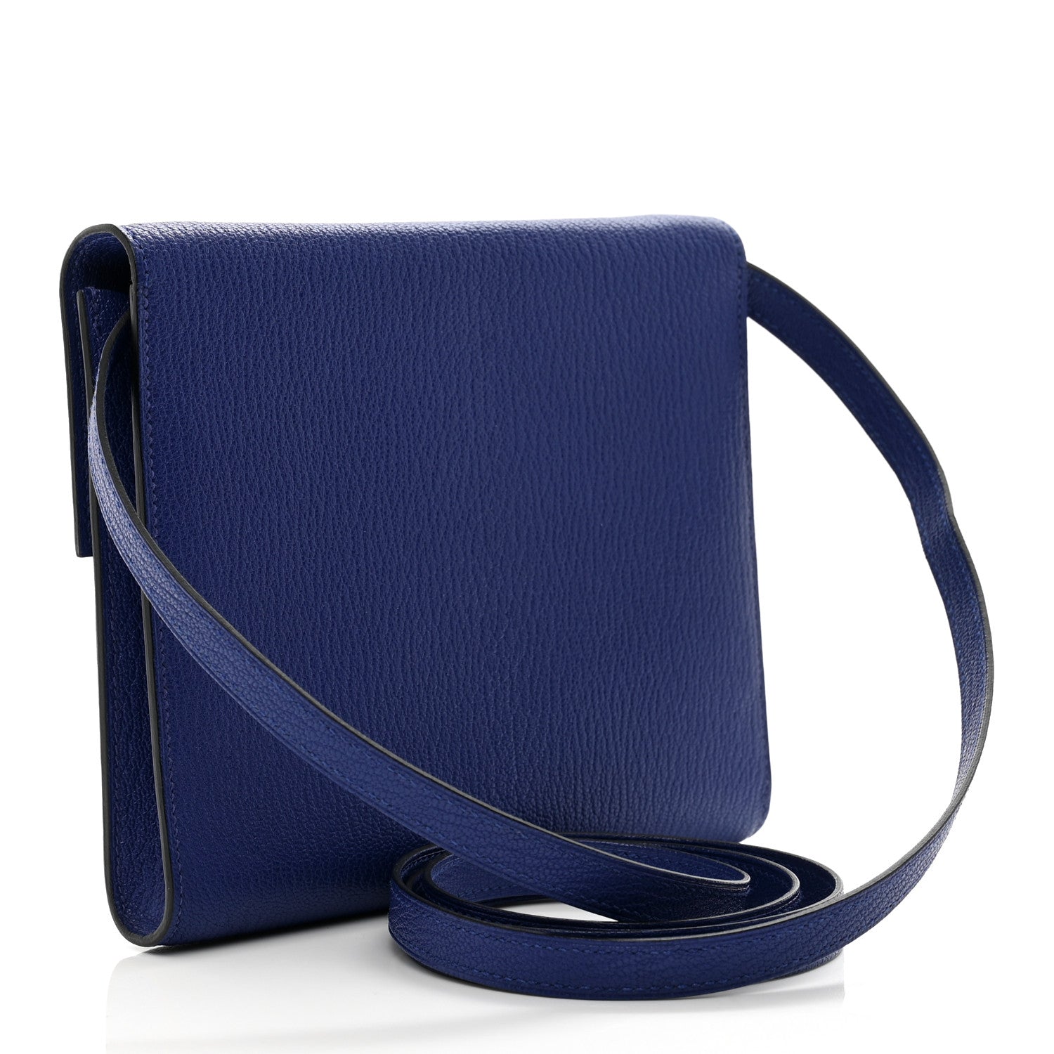 Hermes Chevre Mysore Clic 16 Wallet Bleu Electrique 3 of 10