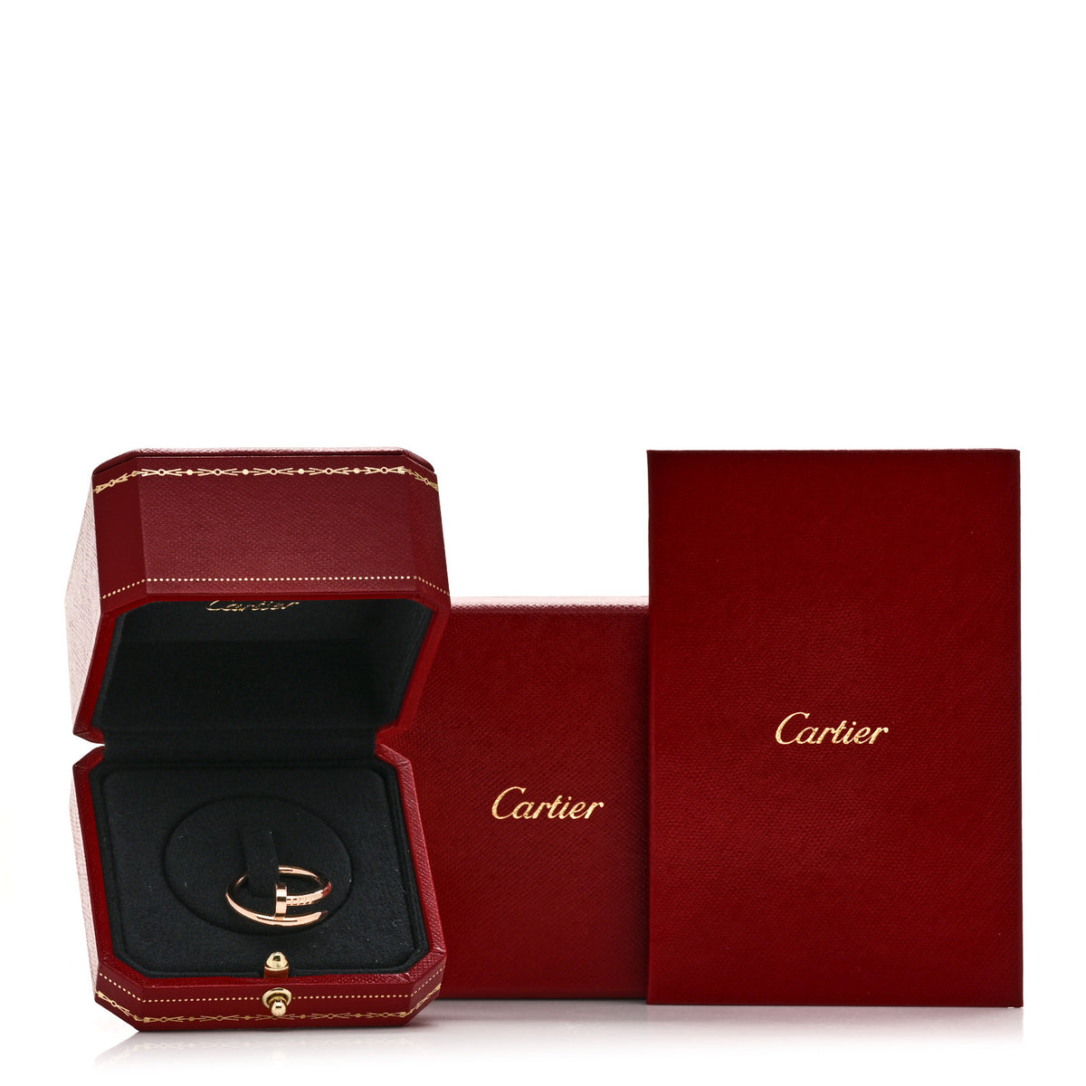 Cartier 18K Pink Gold Small Juste Un Clou Ring 55 7.25 6 of 6