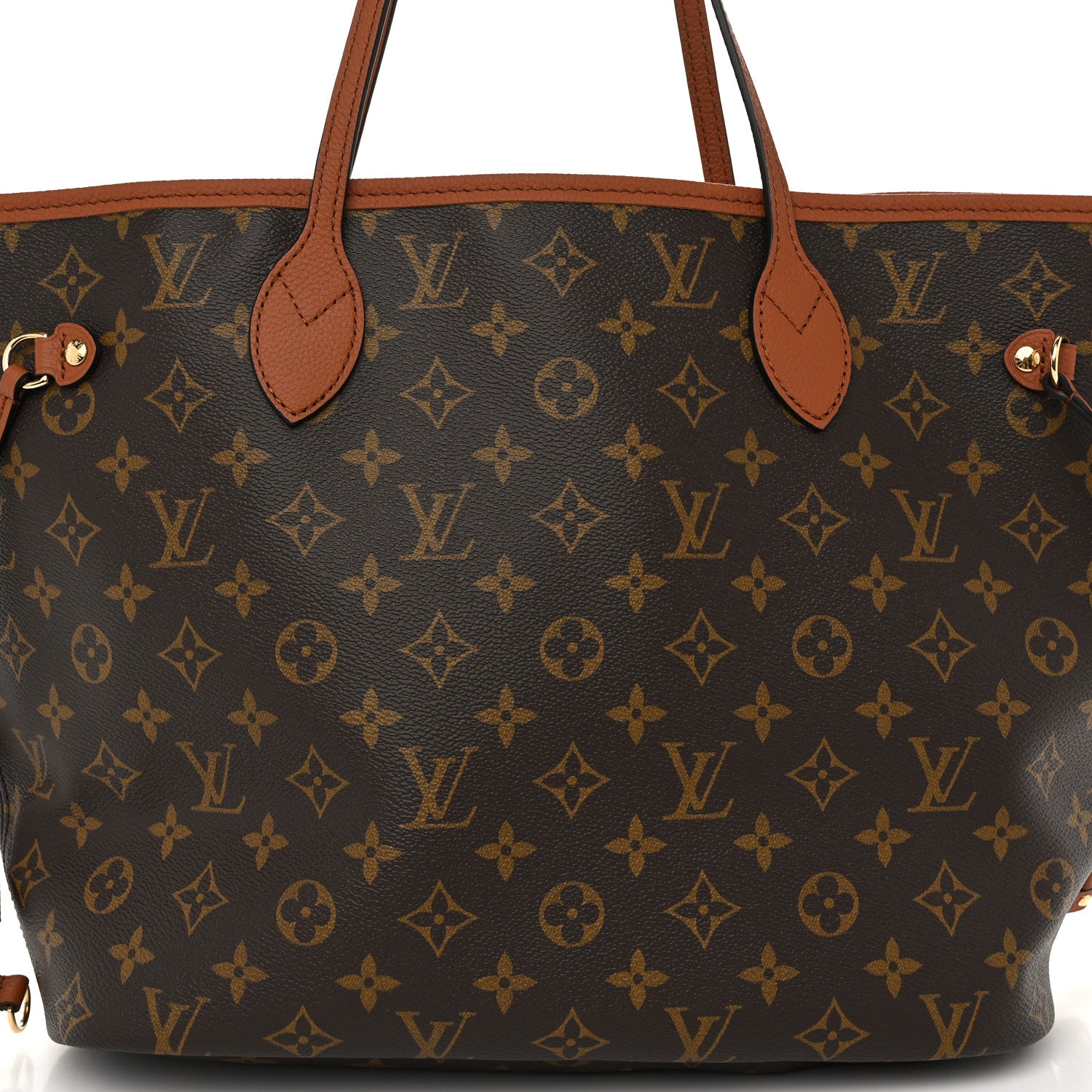 Louis Vuitton Monogram Calfskin Neo Neverfull Inside Out MM Tan 8 of 10