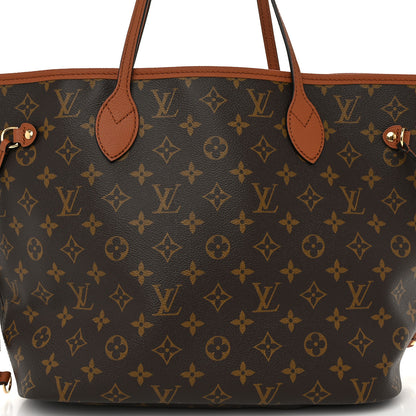 Louis Vuitton Monogram Calfskin Neo Neverfull Inside Out MM Tan 8 of 10