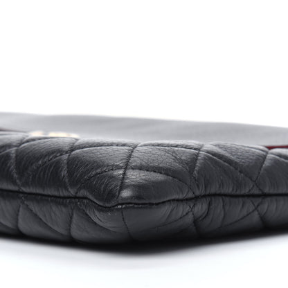 Chanel Grained Calfskin Quilted Large Archi Chic Cosmetic Case Black 13 of 16