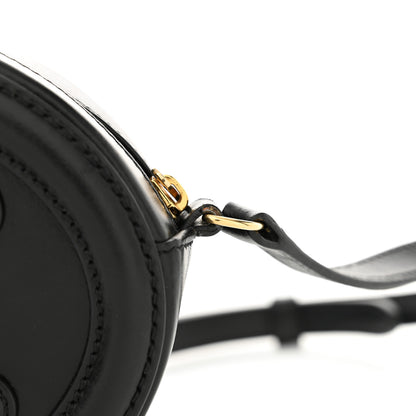 Celine Smooth Calfskin Cuir Triomphe Oval Bag Black 12 of 12