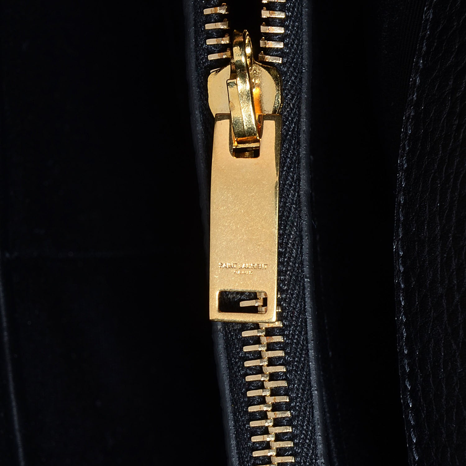 Saint Laurent Grained Calfskin Medium Moujik Top Handle Bag Black 10 of 11
