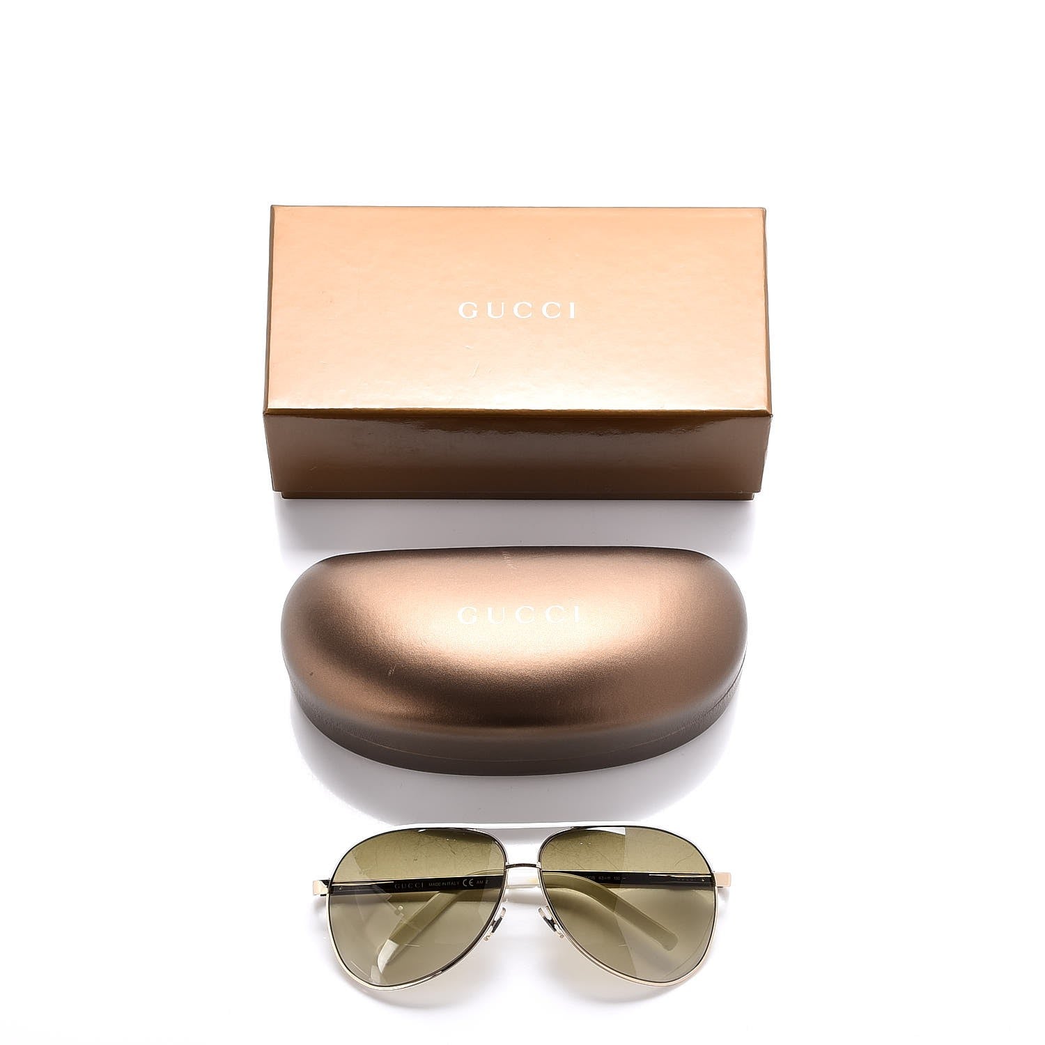 Gucci Aviator Sunglasses 1827/S White Gold 7 of 7