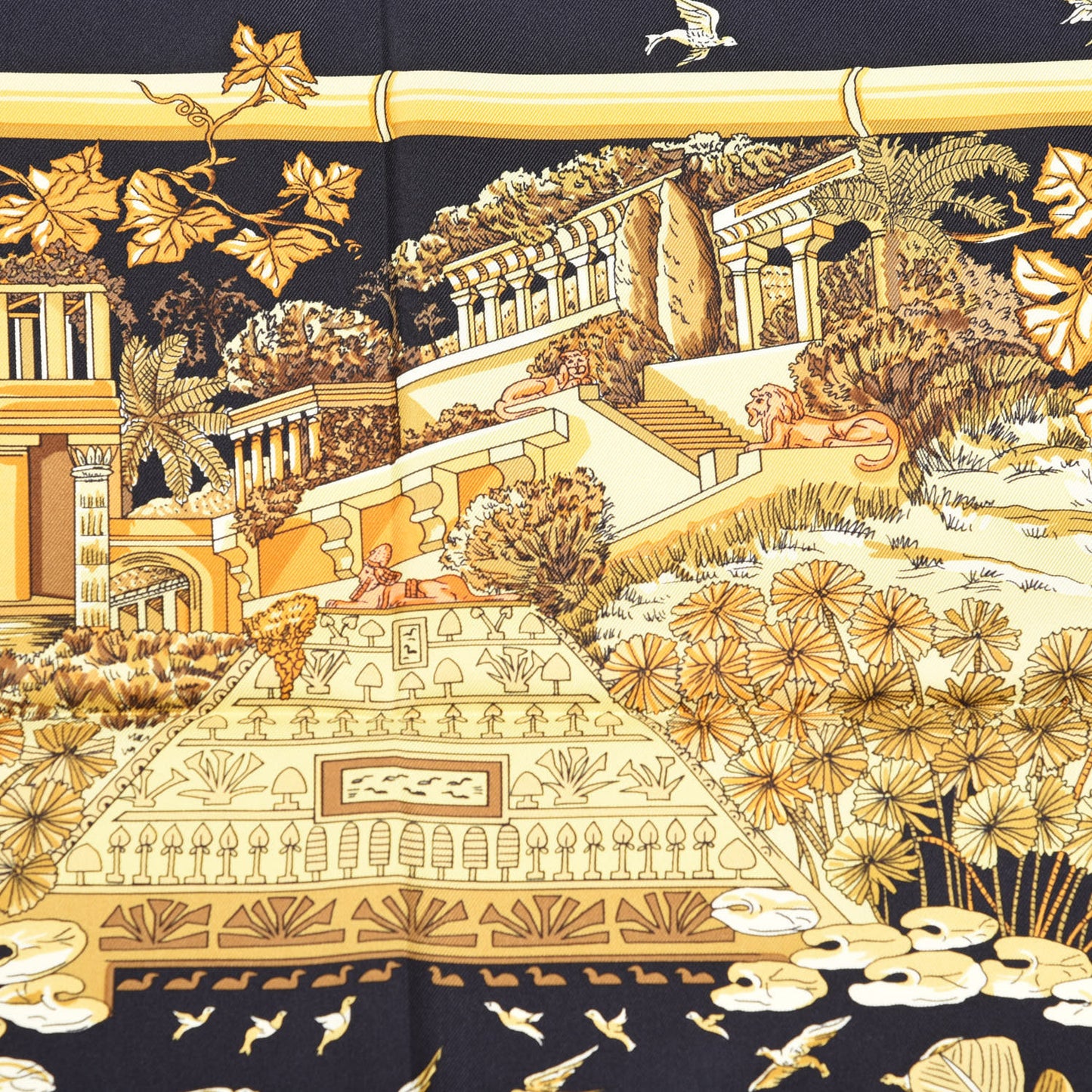 Silk Jardins D Hiver Scarf 90