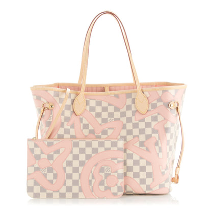 Louis Vuitton Damier Azur Tahitienne Neverfull MM 1 of 9