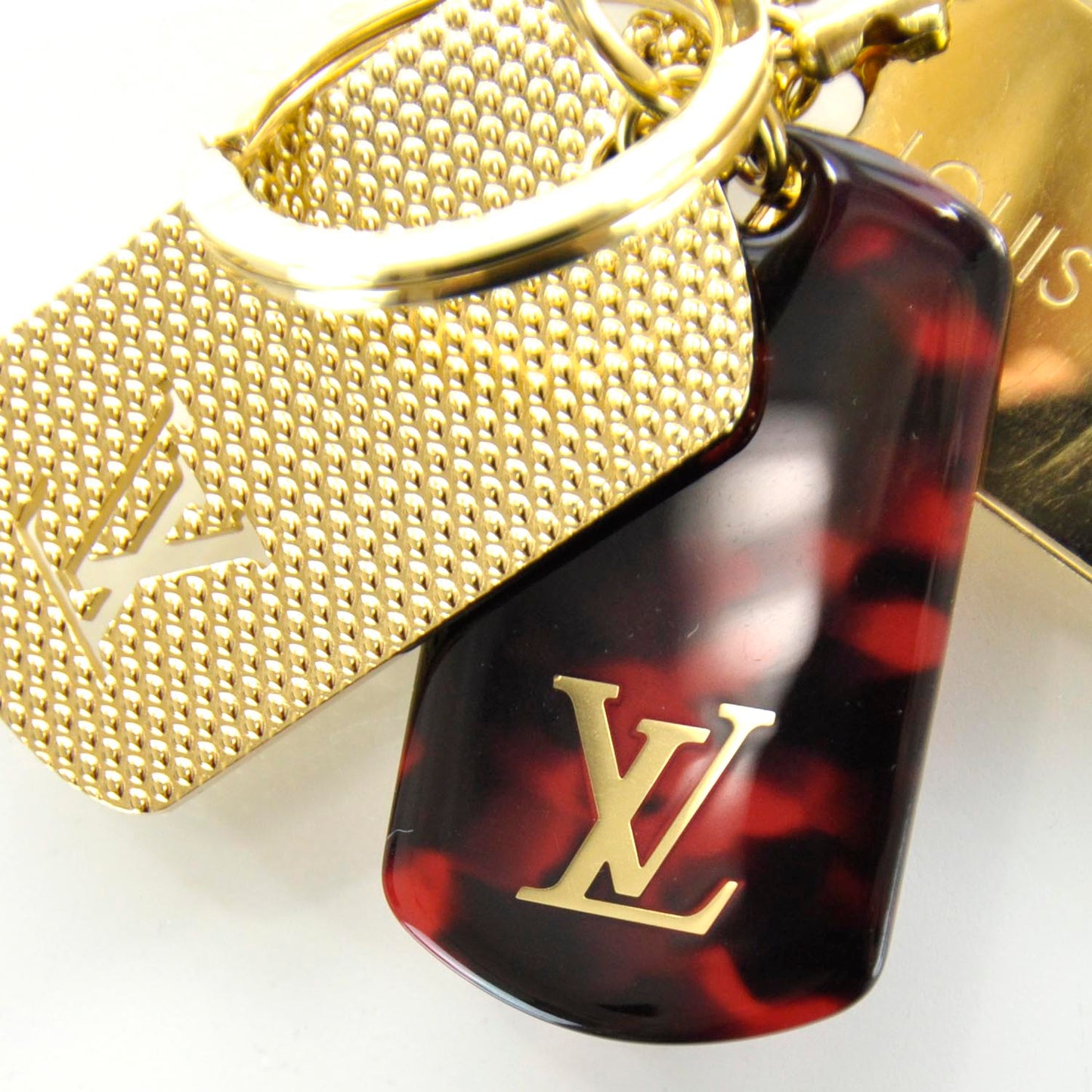 Monogramouflage Bag Charm Red