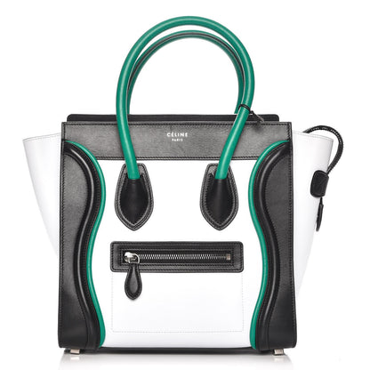Celine Smooth Calfskin Micro Tri-Color Luggage Turquoise 1 of 7