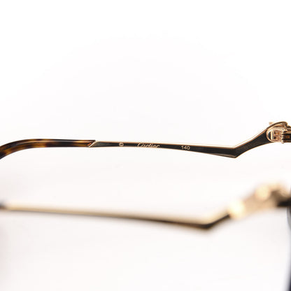 Cartier Metal Panthère de Square Sunglasses CT0117S Tortoise 7 of 8
