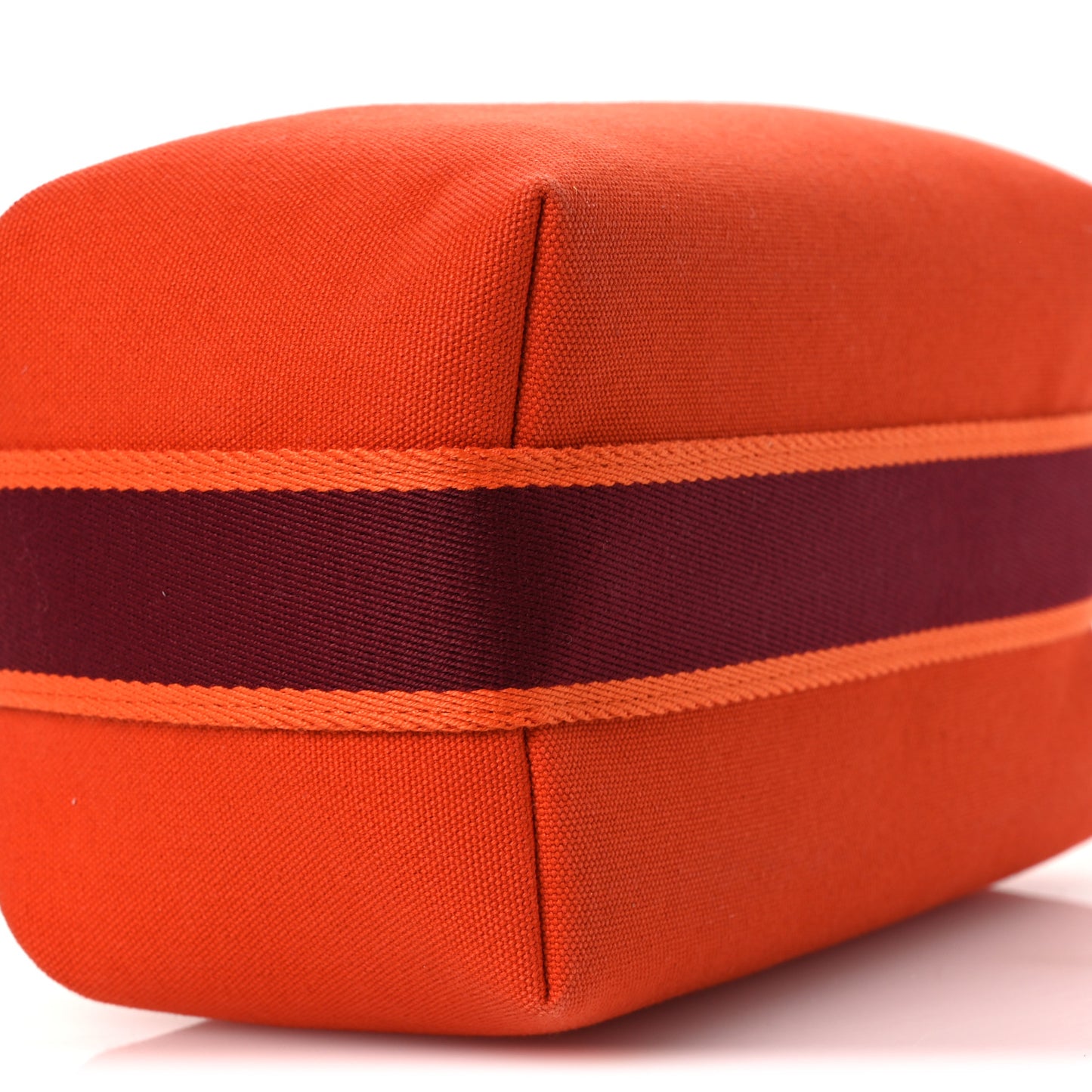 Canvas Small Bride-A-Brac Pouch Orange Burgundy