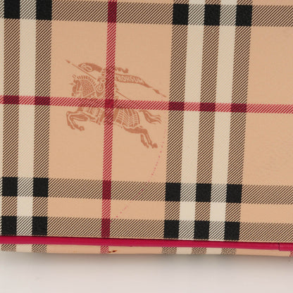 Burberry Haymarket Check Medium Regent Tote Dark Pink 9 of 11