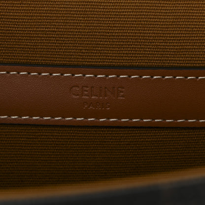 Celine Triomphe Canvas Messenger Folco Bag Tan 6 of 9