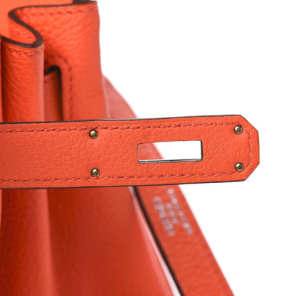 Hermes Togo Kelly Retourne 28 Poppy Orange 23 of 34