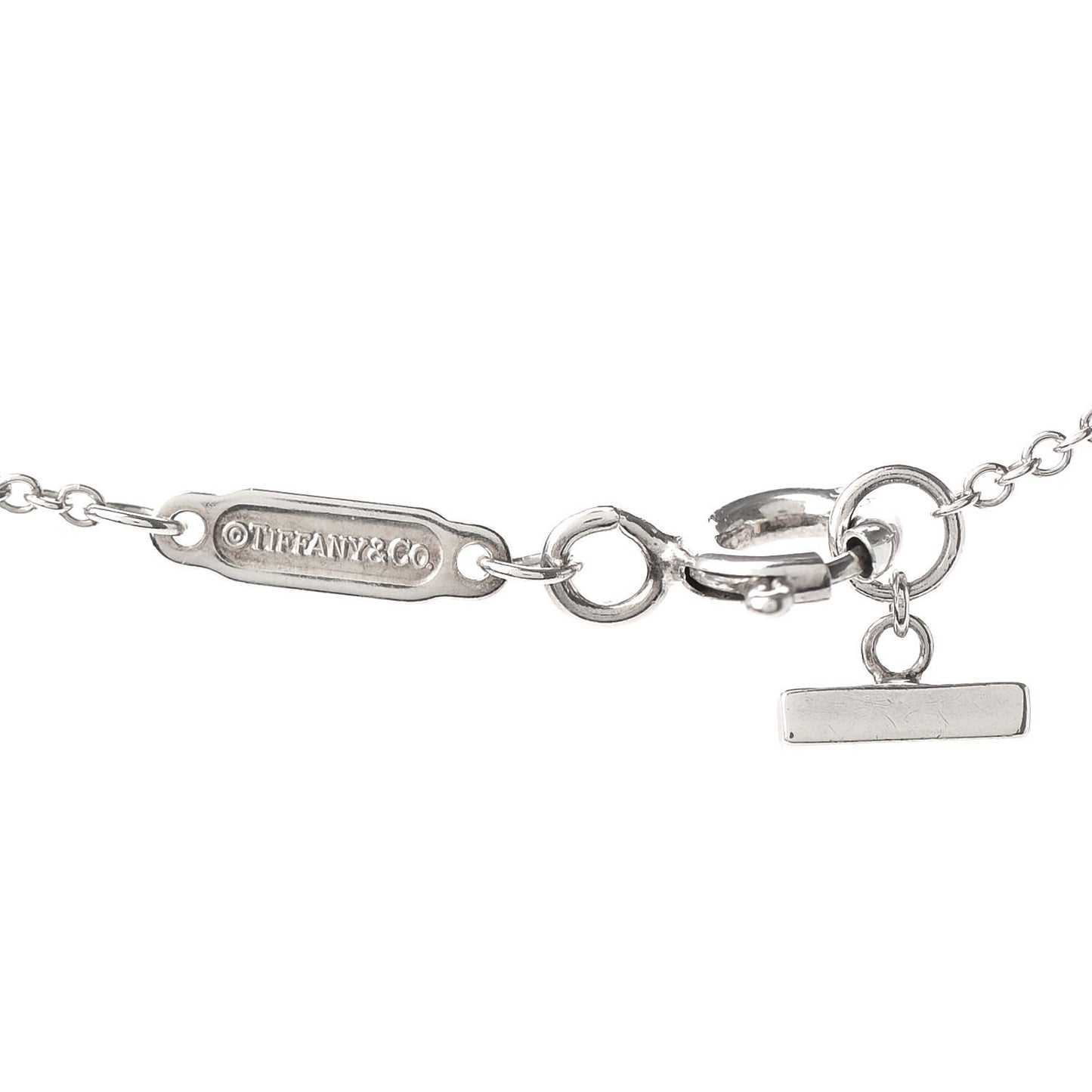 Sterling Silver Small T Smile Pendant Necklace