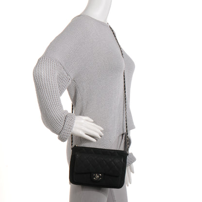 Chanel Iridescent Caviar Daily Zip Crossbody Black 2 of 8