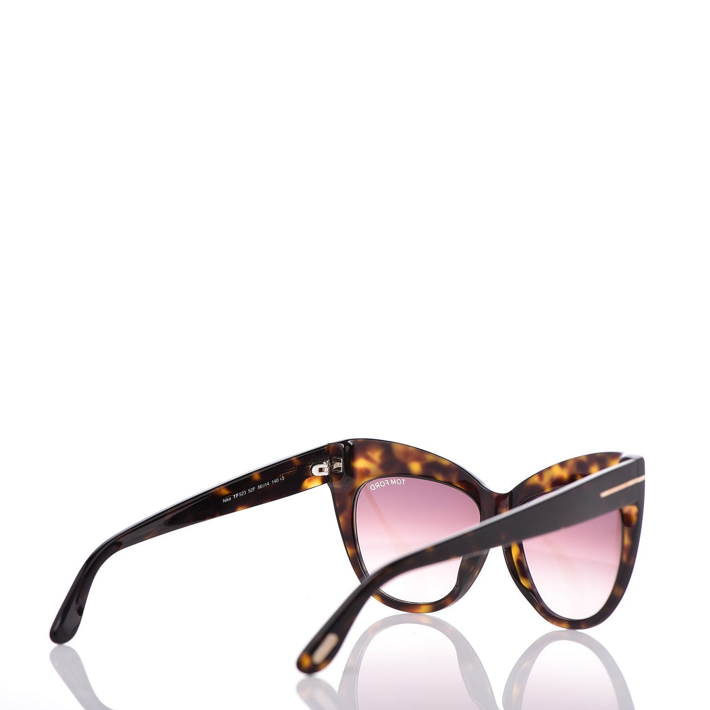 Nika Cat Eye Sunglasses TF523 Havana