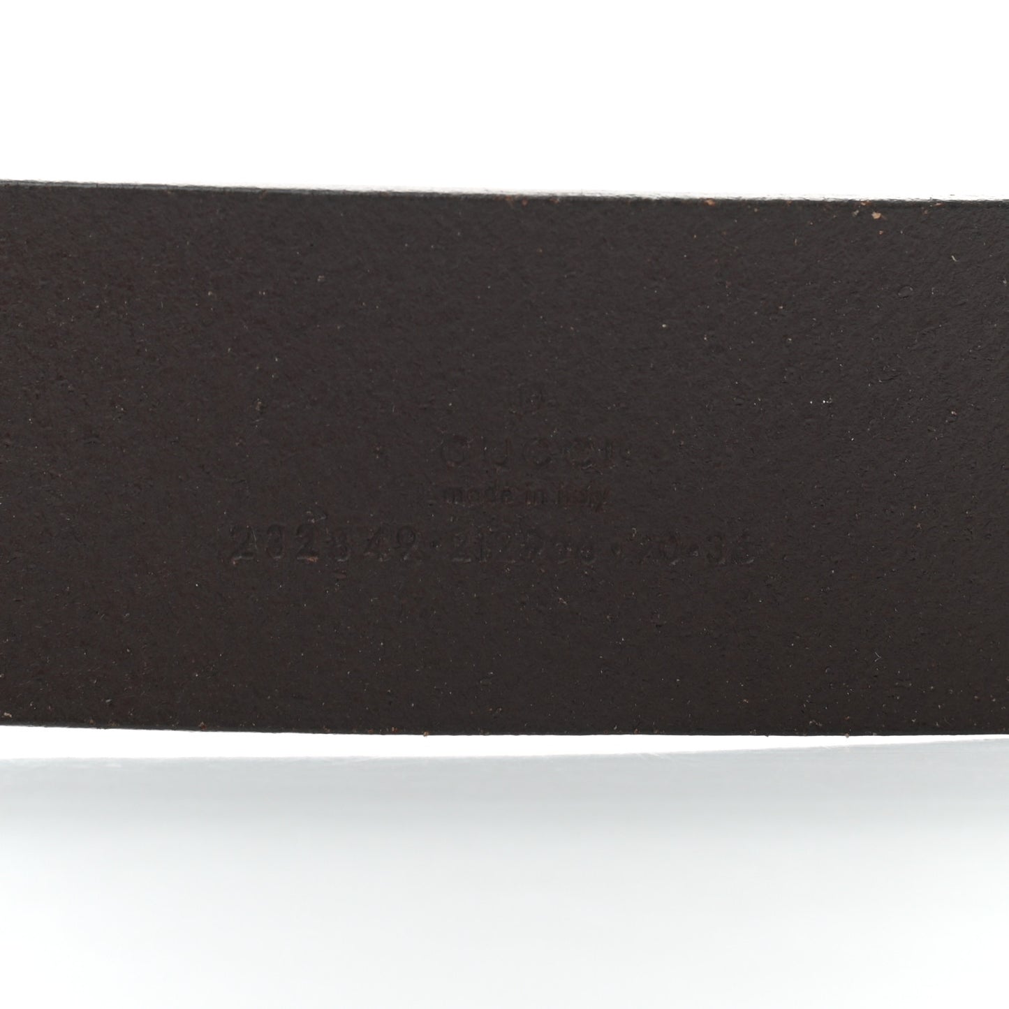 Calfskin Interlocking G Belt 90 36 Dark Brown