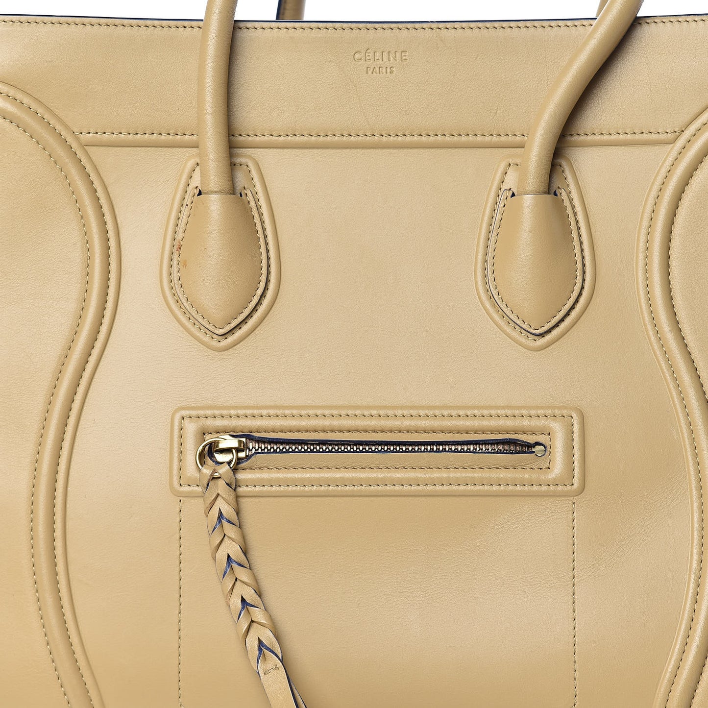 Smooth Calfskin Medium Phantom Luggage Sand