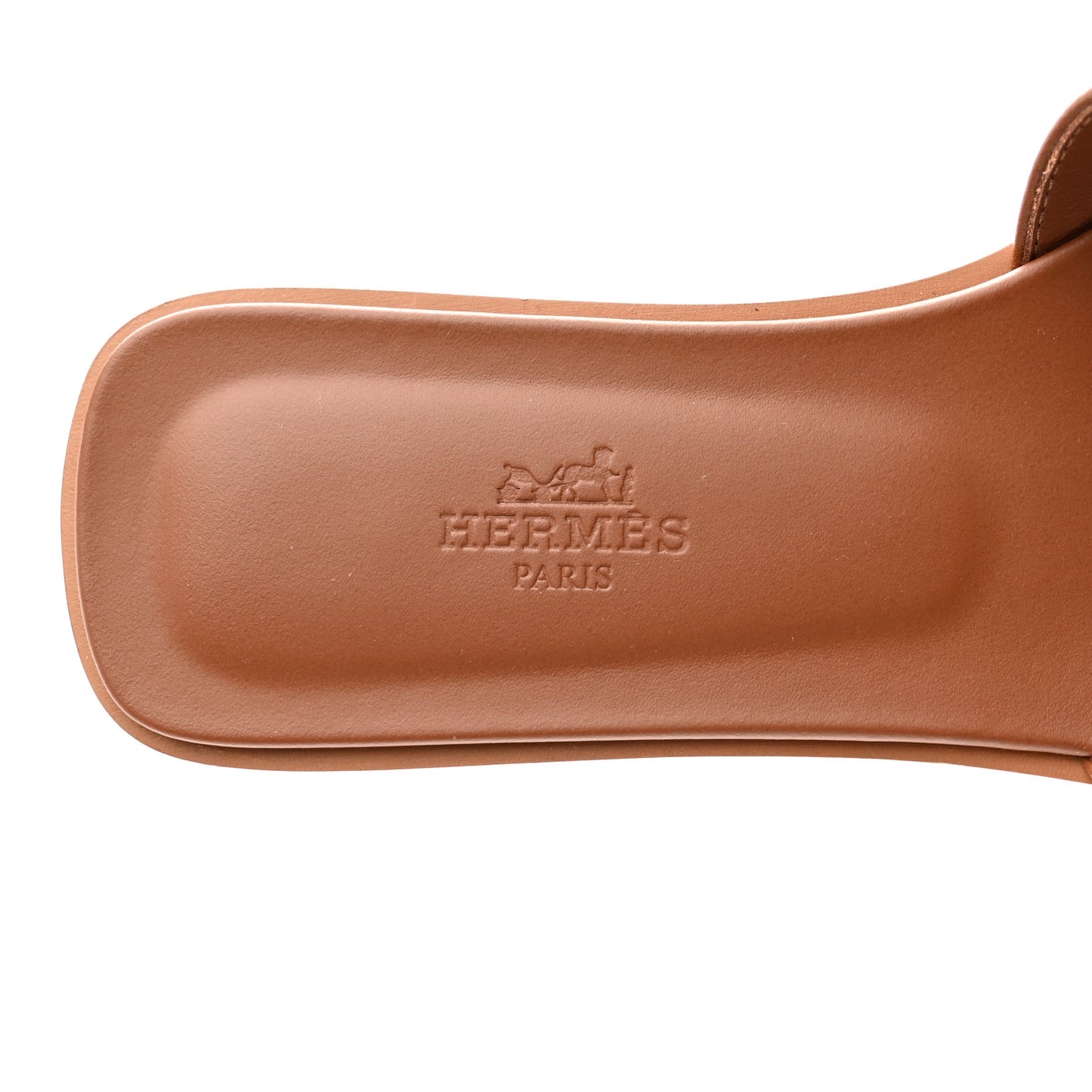 Box Calfskin Oran Sandals 35.5 Gold