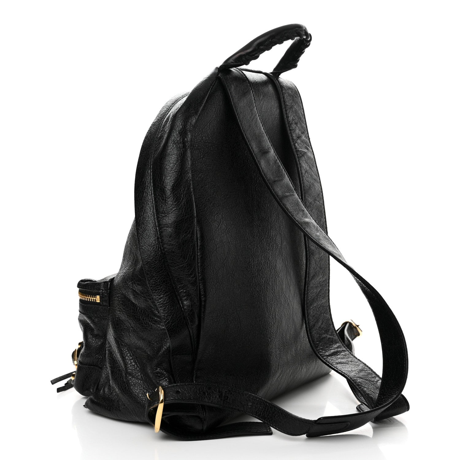 Balenciaga Agneau Classic Gold Hardware Backpack Black 4 of 12