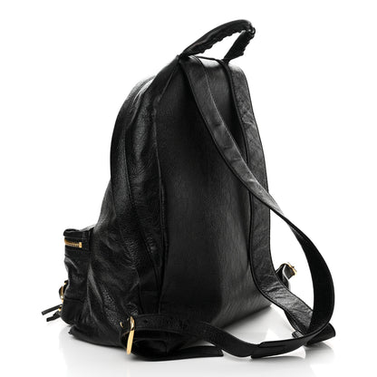 Balenciaga Agneau Classic Gold Hardware Backpack Black 4 of 12
