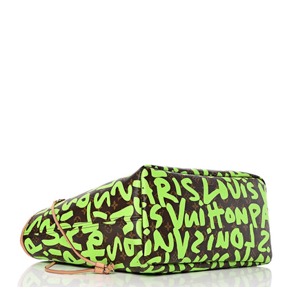 Louis Vuitton Monogram Graffiti Neverfull GM Green 4 of 10