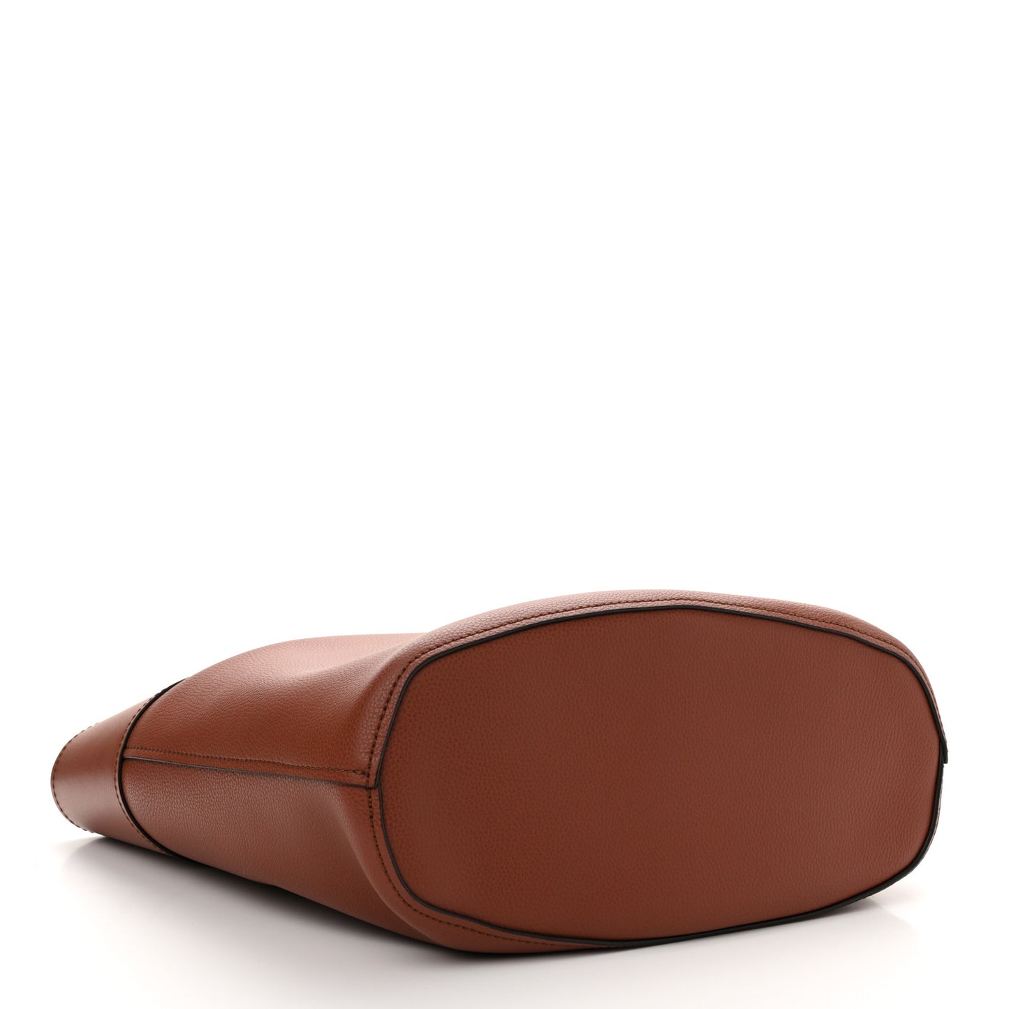 Smooth Grained Calfskin Medium Aby Tote Sepia Brown