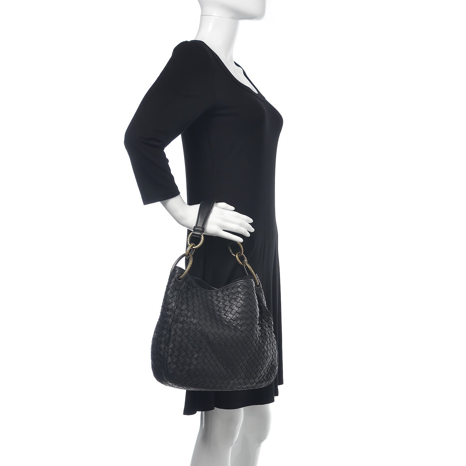 Bottega Veneta Nappa Intrecciato Small Loop Black 2 of 13