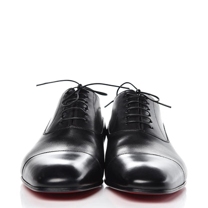 Christian Louboutin Calfskin Mens Greggo Flat Oxfords 43 Black 2 of 9