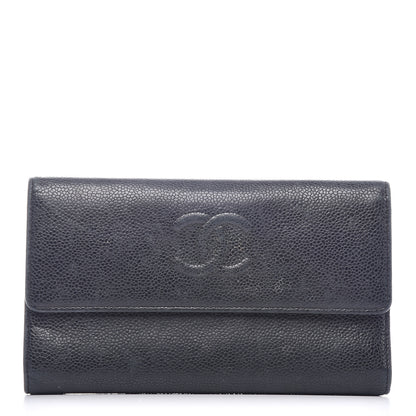 Chanel Caviar Timeless CC Large Flap Wallet Black 1 of 19