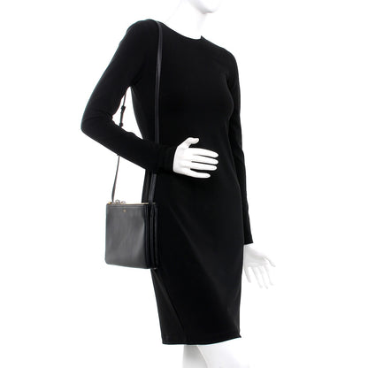 Celine Lambskin Large Trio Crossbody Bag Black 2 of 9