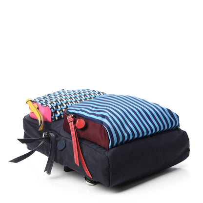 Prada Tessuto Stampato Nylon Otta Print Sling Backpack Black 4 of 12