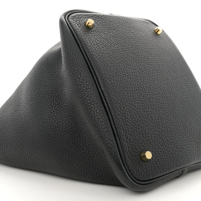Hermes Taurillon Clemence Picotin Lock 22 MM Black 9 of 11