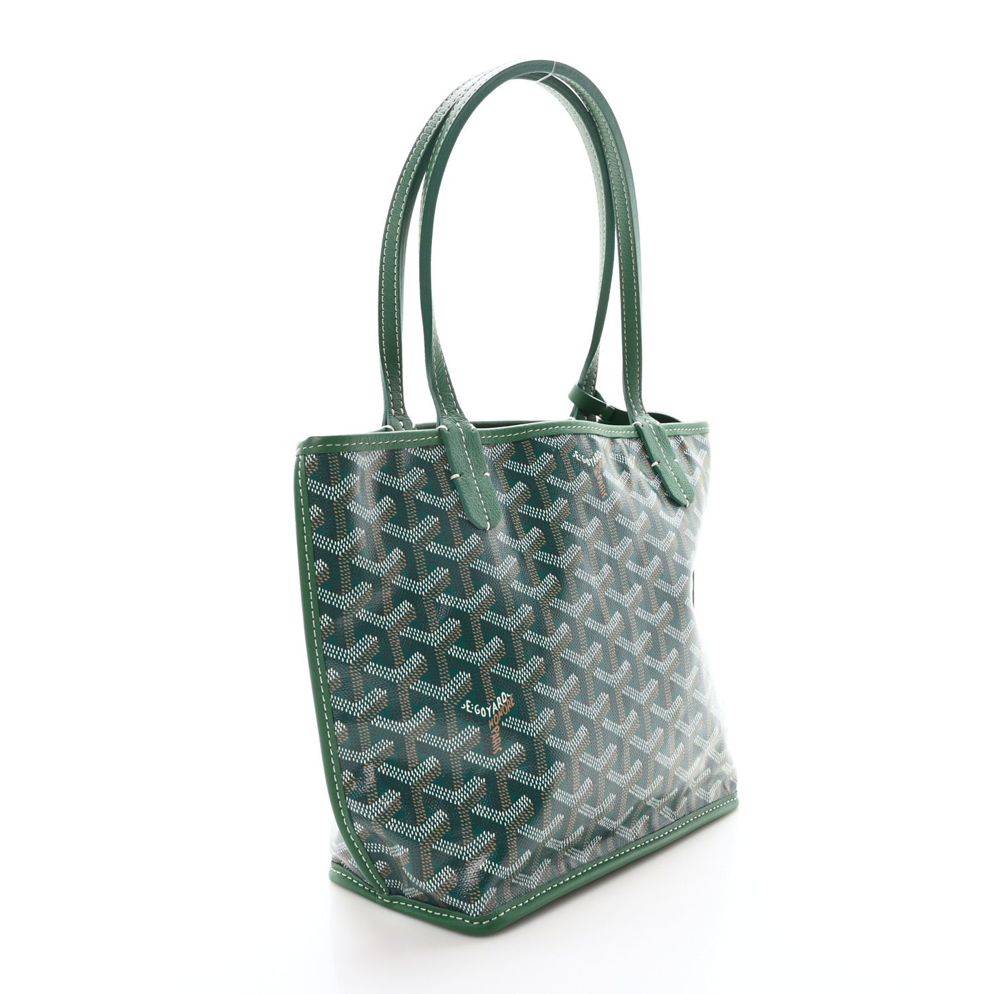 Goyardine Reversible Mini Anjou Green