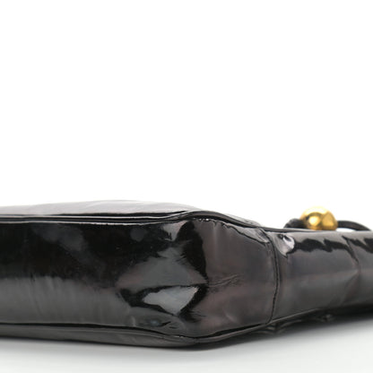 Chanel Patent Quilted CC Shoulder Bag Black 9 of 14