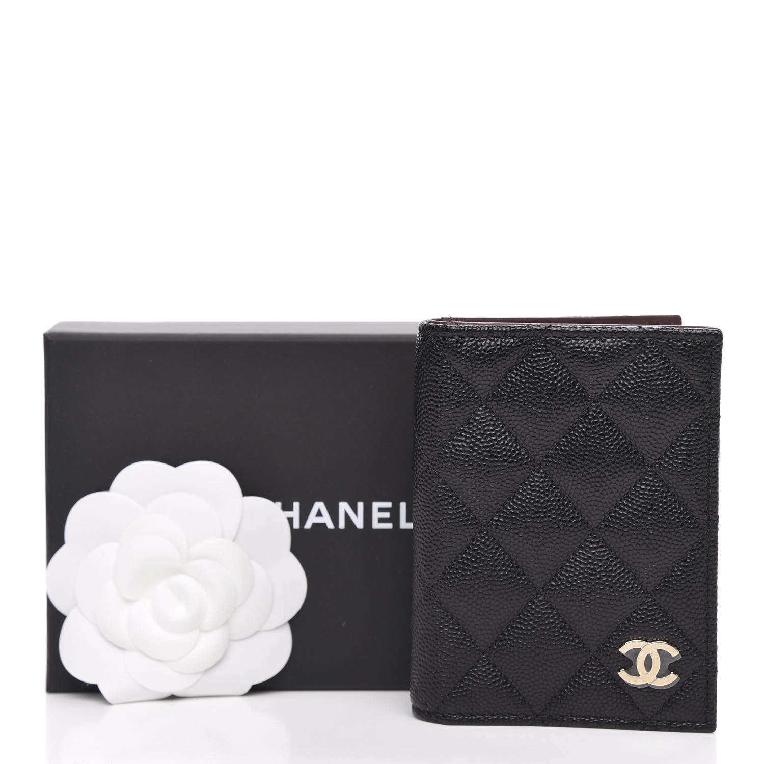 Chanel Caviar Quilted Card Holder Wallet Black 9 of 9