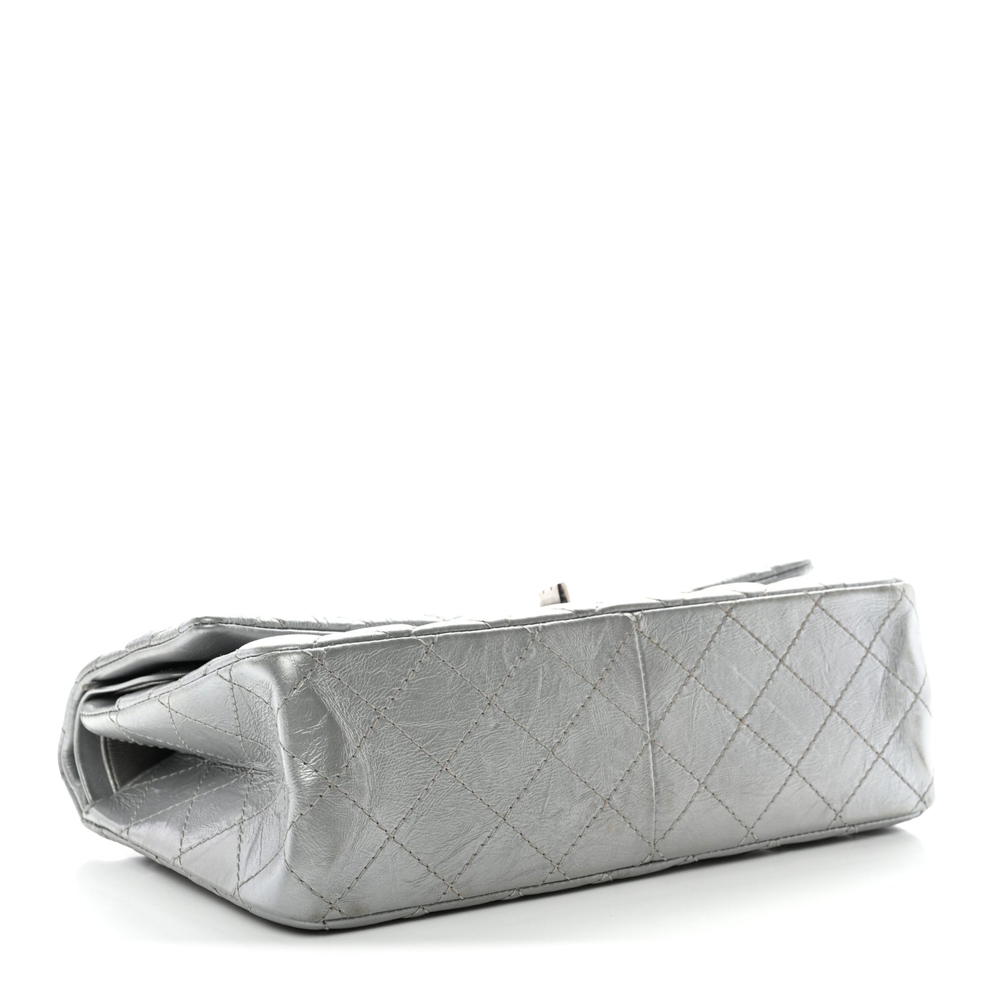 Metallic Aged Calfskin Quilted 2.55 Reissue 226 Flap Silver