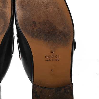 Gucci Goatskin Web GG Mens Princetown Slippers 9 Black 6 of 9