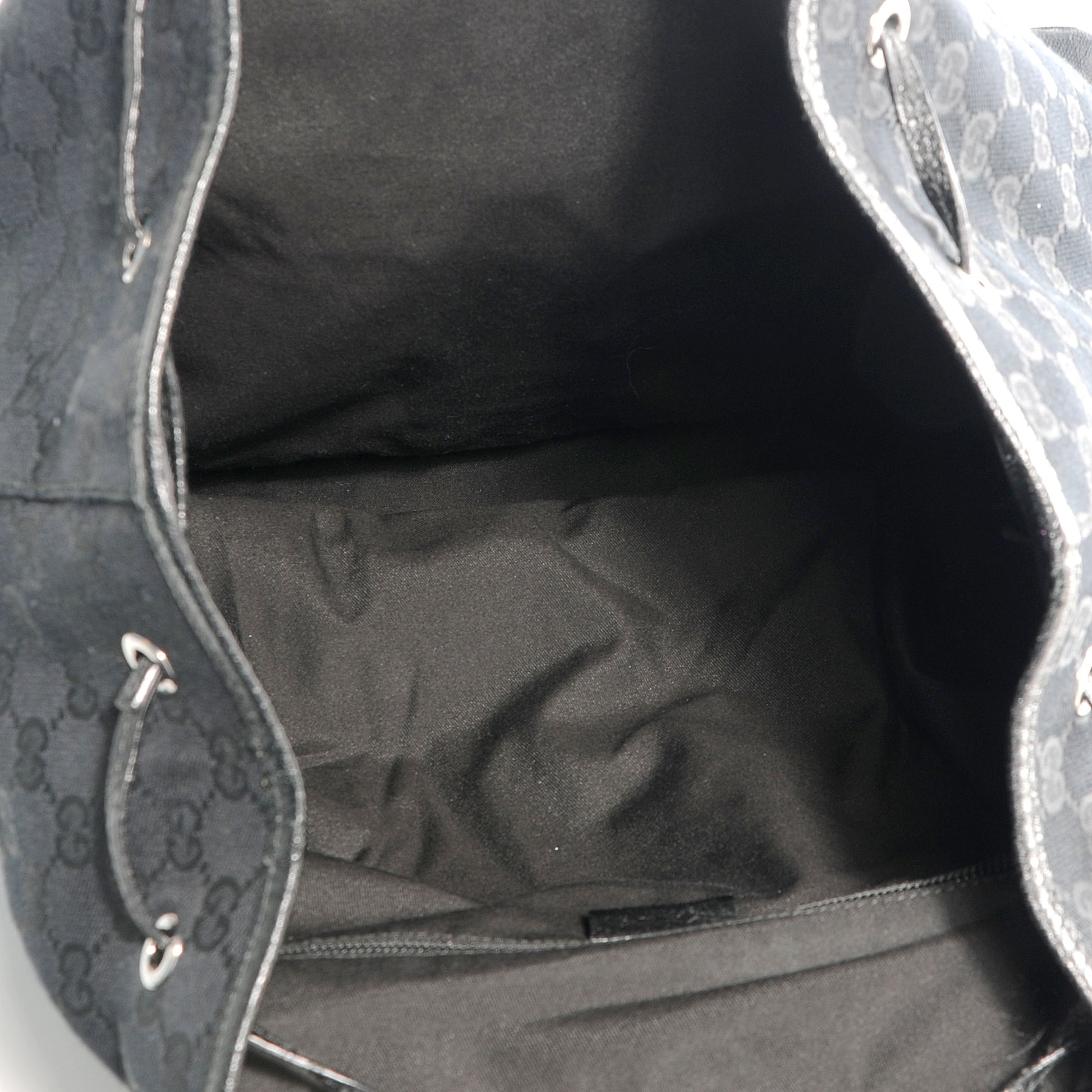 Gucci GG Monogram Single Buckle Backpack Black 5 of 7