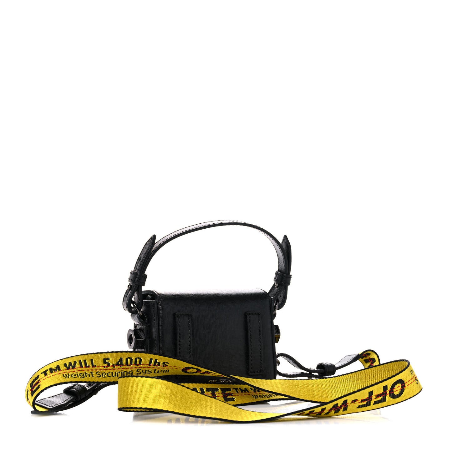 Calfskin Diag Flap Bag Black White