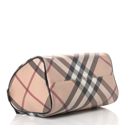Burberry Supernova Check Patent Small Chester Bowling Bag Black 3 of 7