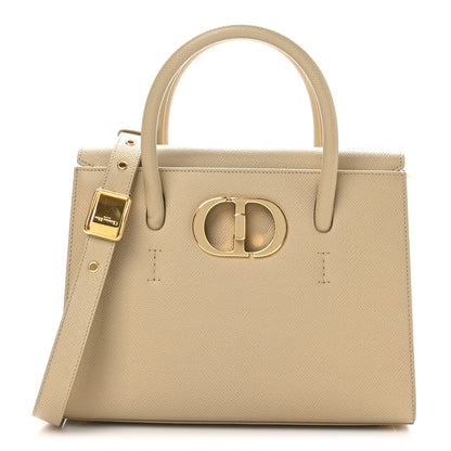 Christian Dior Grained Calfskin Medium St. Honore Tote Beige 1 of 9