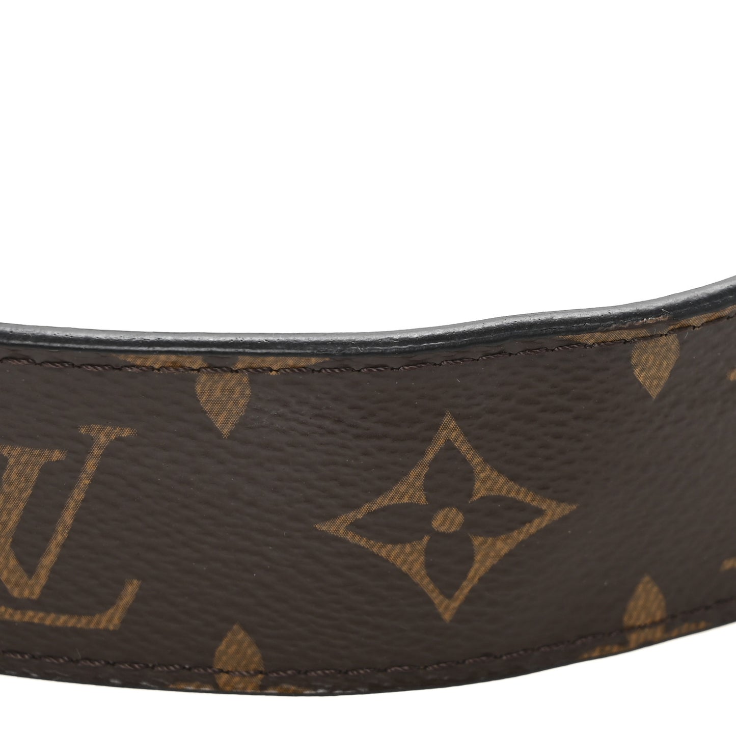 Calfskin Monogram 40mm LV Initiales Reversible Belt 80 32 Black