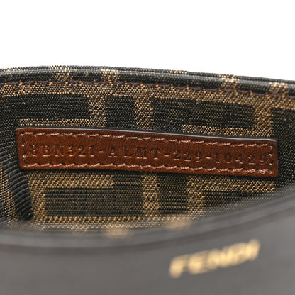 Fendi Wool Fabric Jacquard Cuoio Large Houndstooth FF 1974 Medium Peekaboo I SEE U Satchel Beige Tobacco Moro 10 of 12