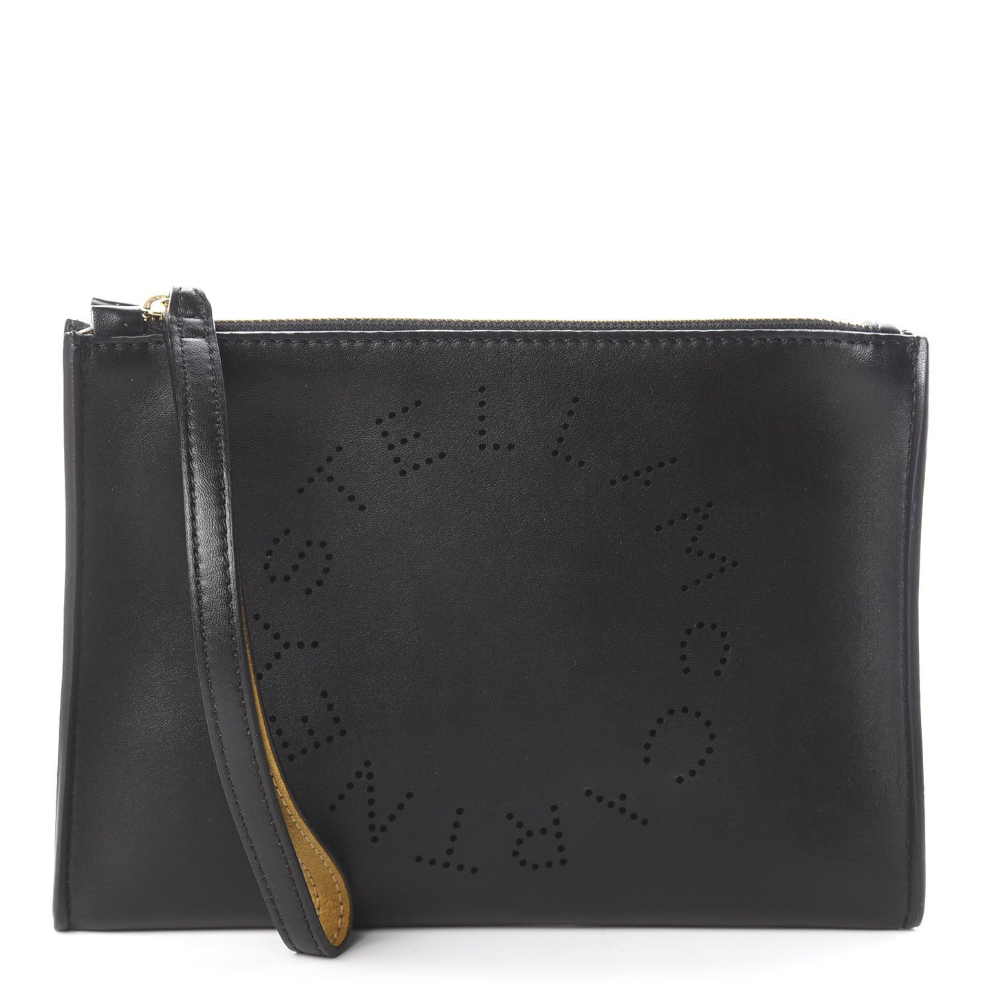 Alter Nappa Perforated Logo Pouch Black