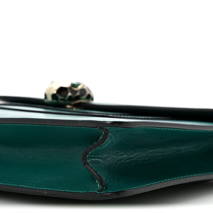 Bulgari Calfskin Serpenti Forever Snake Strap Crossbody Bag Emerald Green 11 of 13
